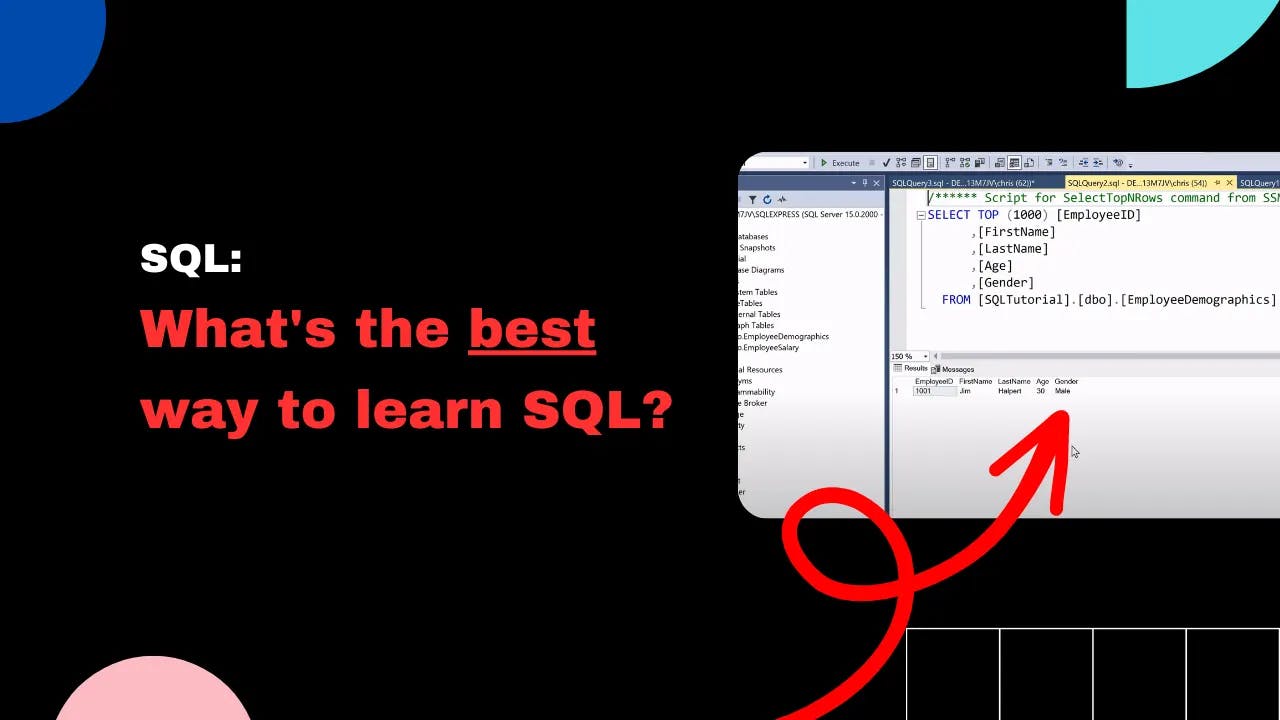 Read article 6 Best Ways To Learn SQL (Most of them are FREE)