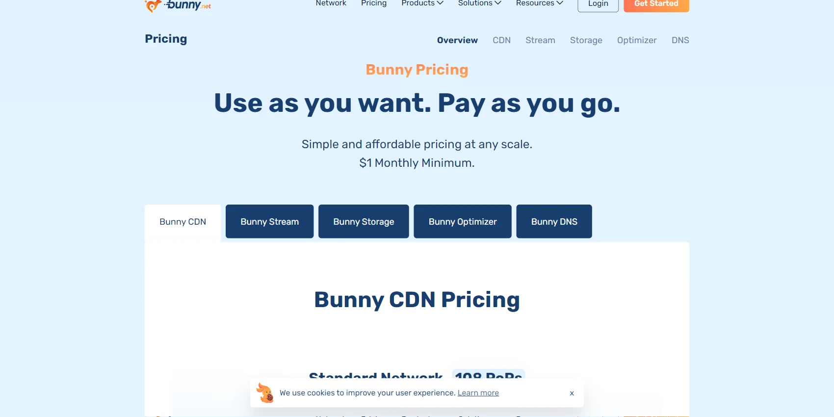 bunny.net Pricing