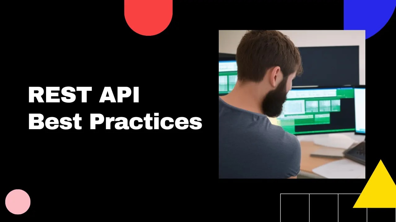 A thumbnail showing a programmer developing a REST API.