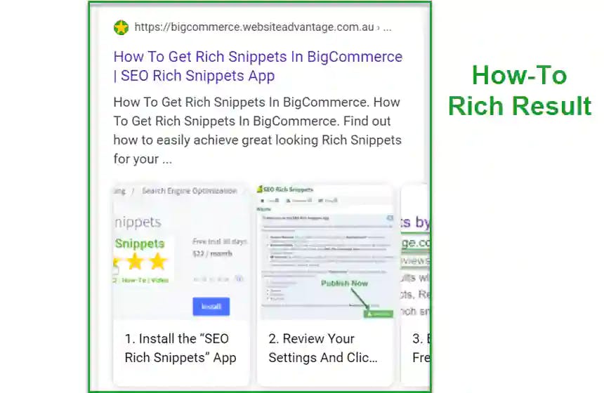 Rich Snippets SEO feature