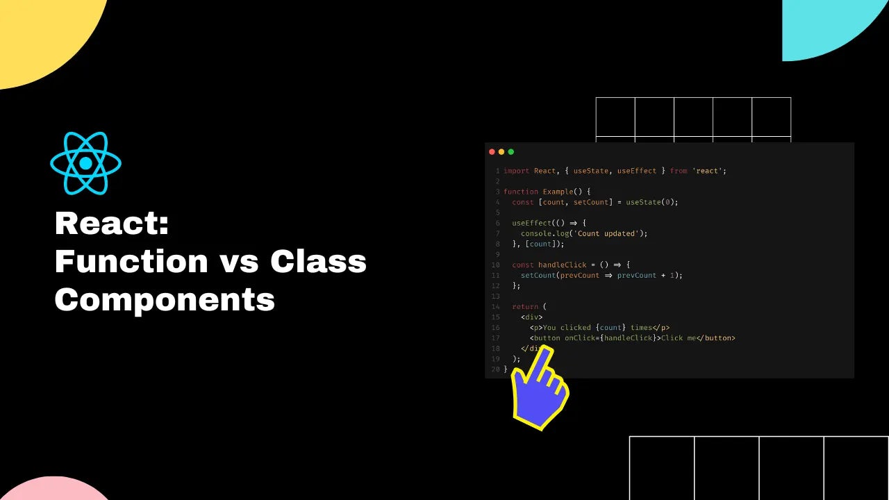 A thumbnail showing Functional Components vs Class Components.