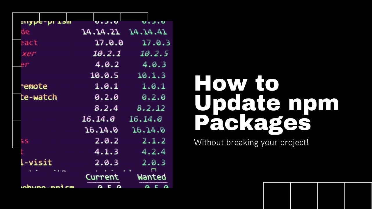 Read article 4 safe steps to update NPM packages [Cheat Sheet]
