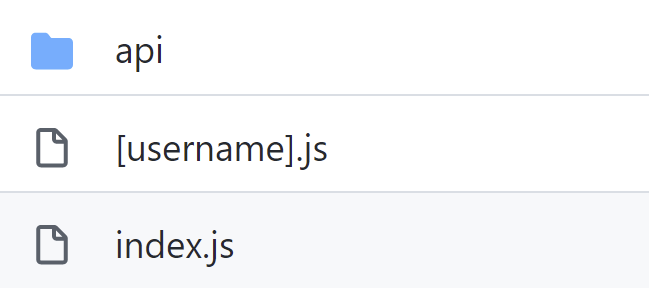 Example folder structure for routing in Next.js