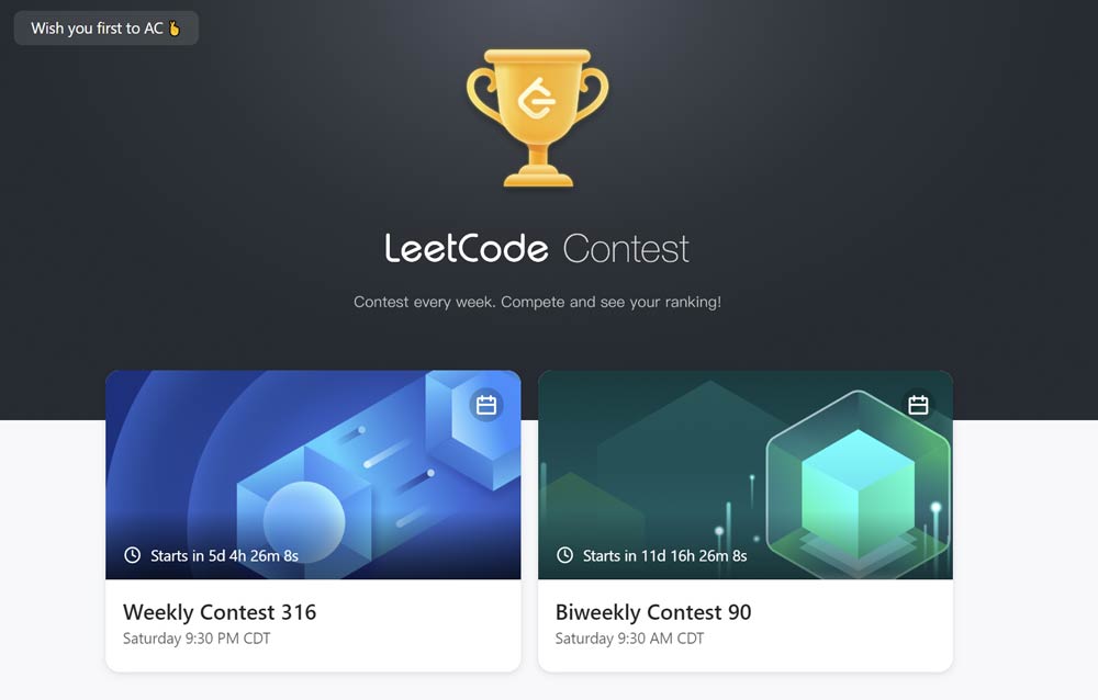 LeetCode Weekly Contests