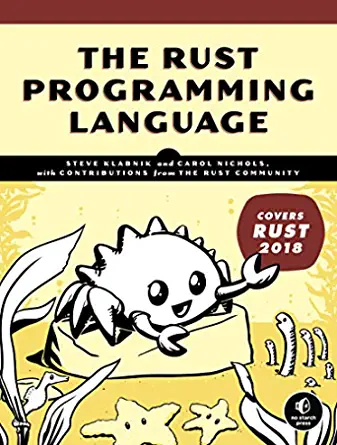 5. The Rust Programming Language (Covers Rust 2018) Book Cover