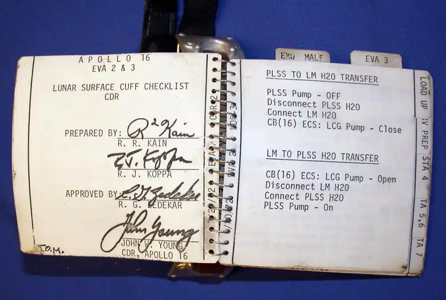 Apollo 16 Checklist