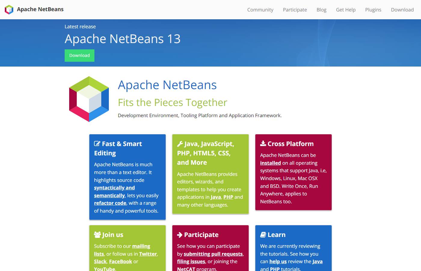 Screenshot of NetBeans.