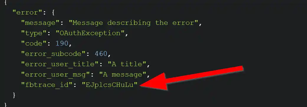 REST API error trace ID
