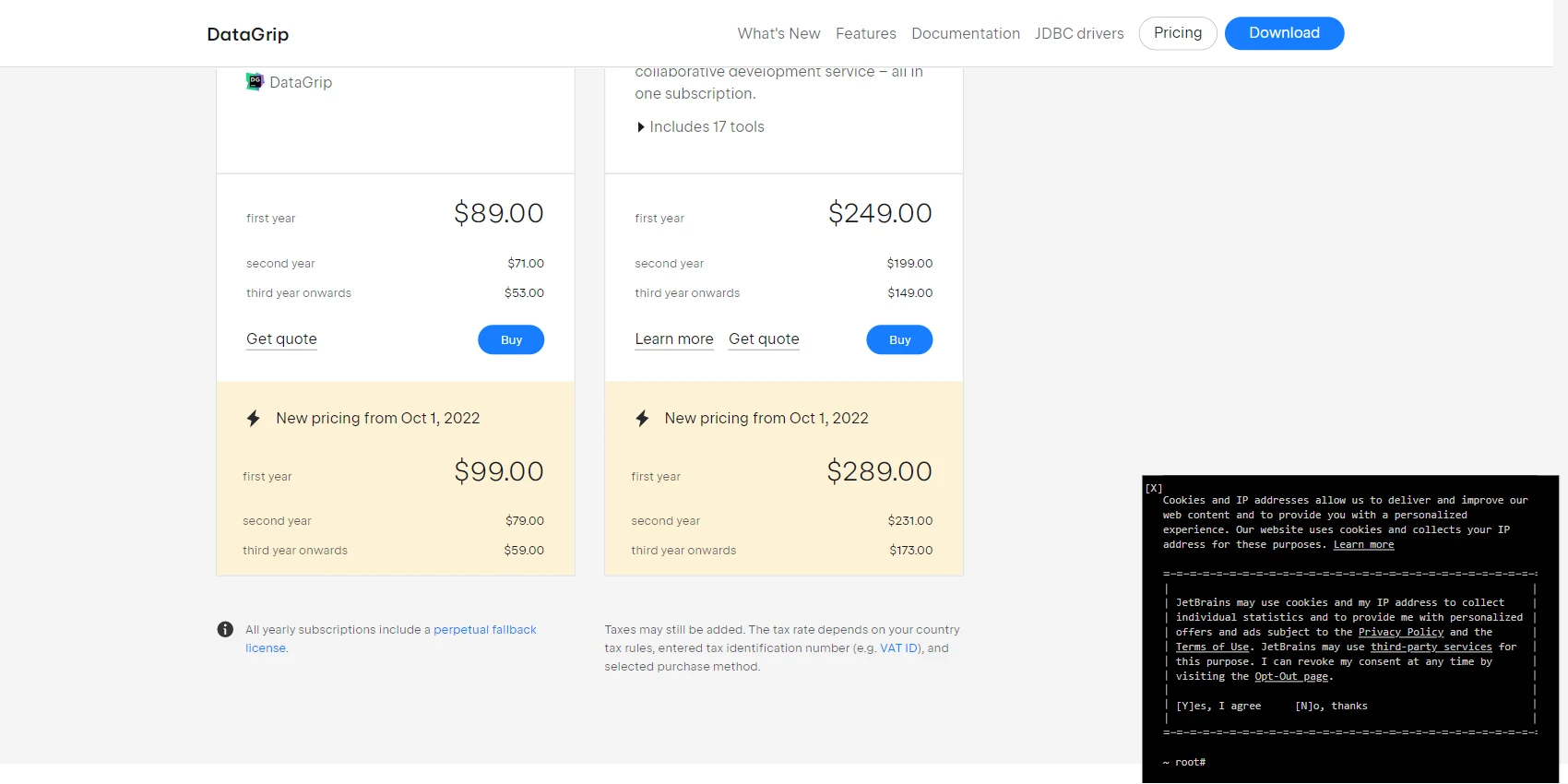 DataGrip Pricing