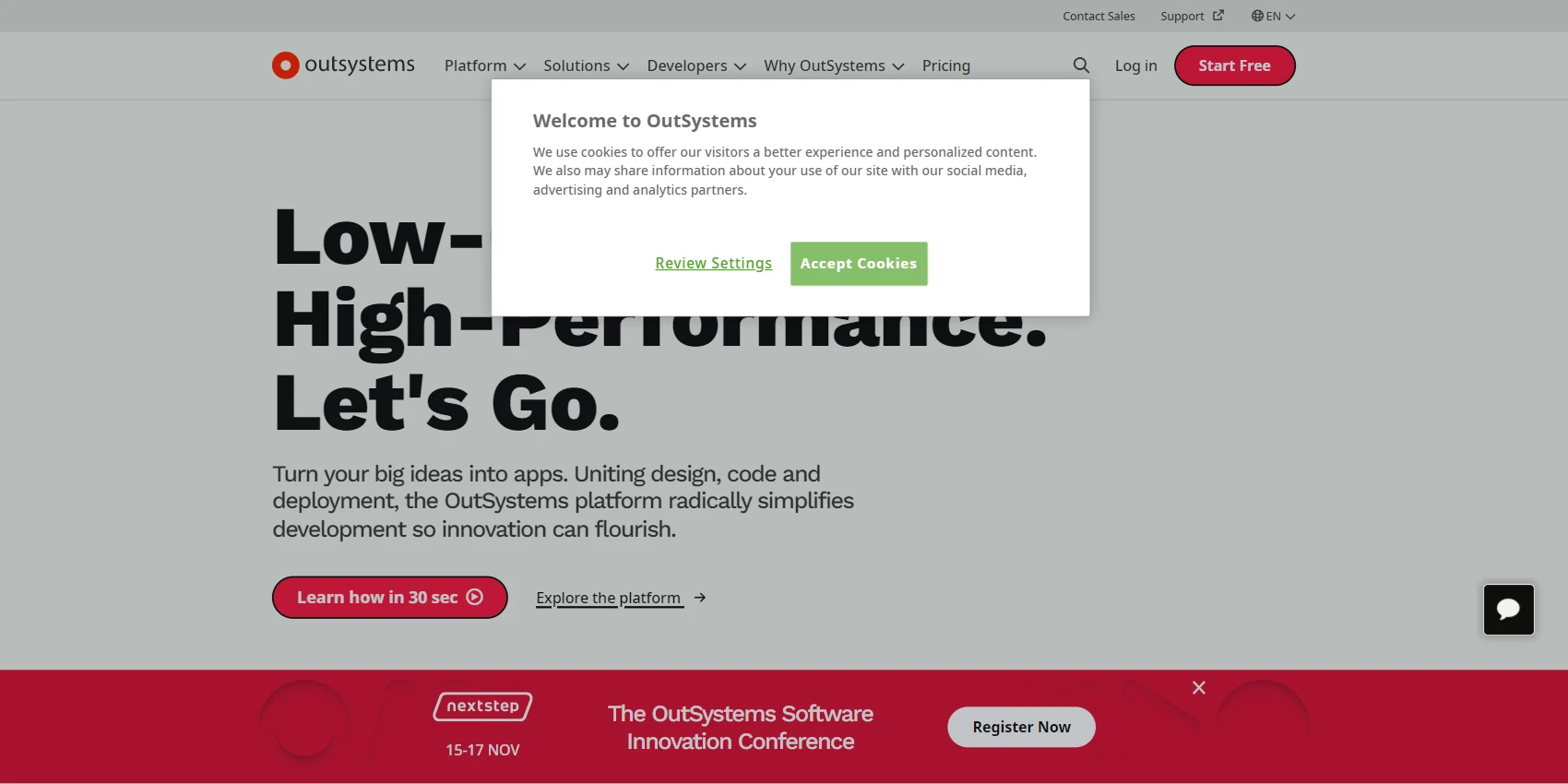 OutSystems Website