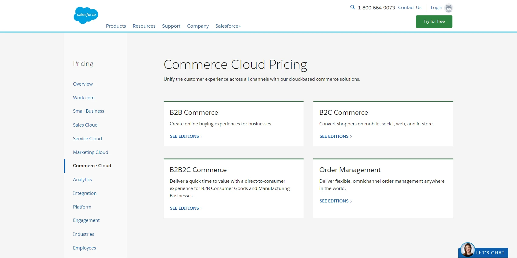 Salesforce Commerce Cloud  Pricing