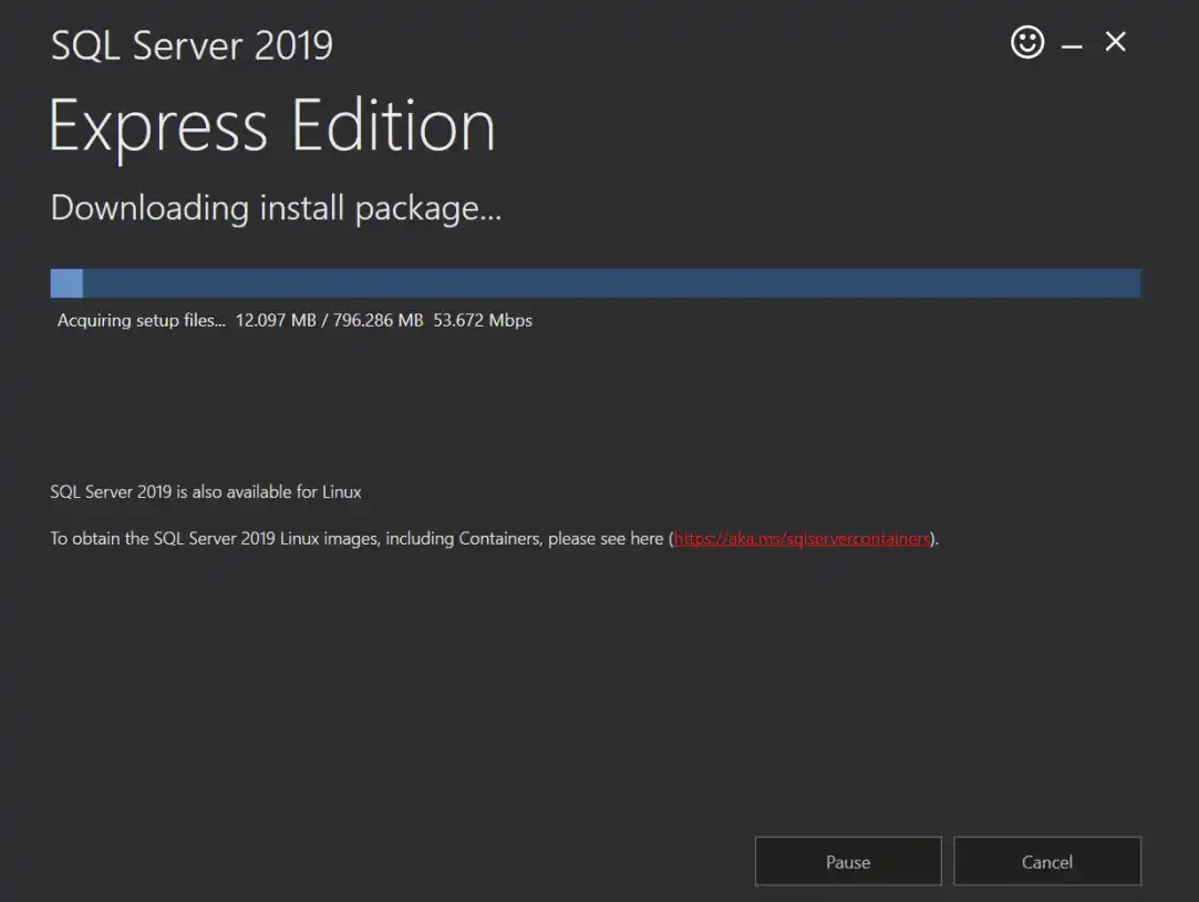 SQL Server Express Installation Process