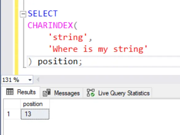 SQL Query to check substring position index in SQL Server